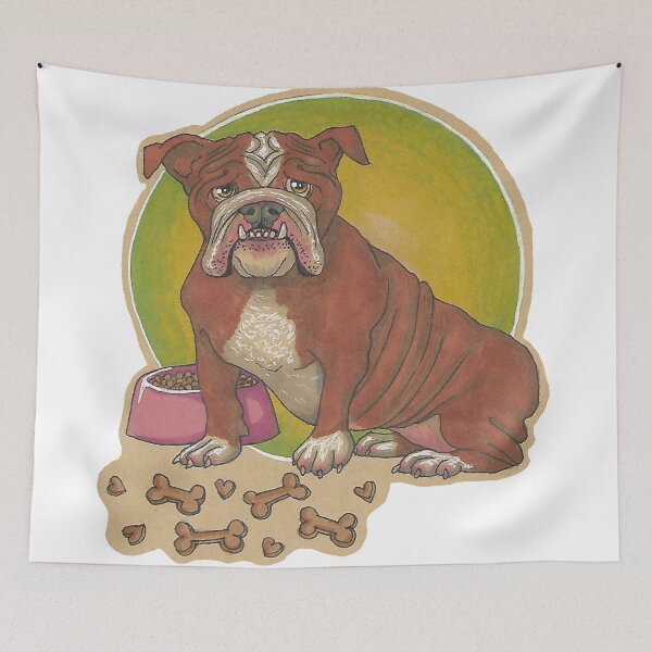 Item preview, Spoiled Bulldog With Treats designed and sold by DorysStories.