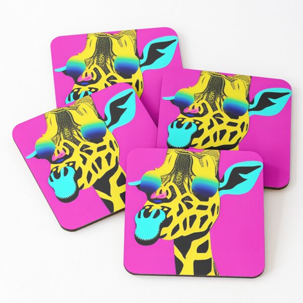 Item preview, Giraffe with shades sunglasses pop art design  designed and sold by ShopSunday.