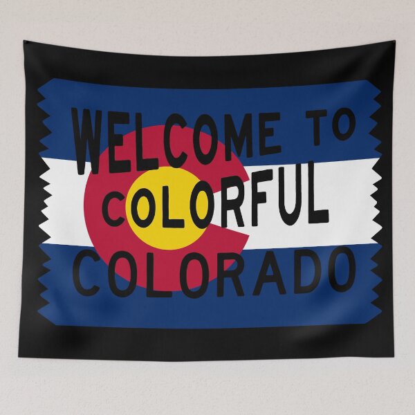 Item preview, Welcome To Colorful Colorado Flag Sign designed and sold by that5280lady.