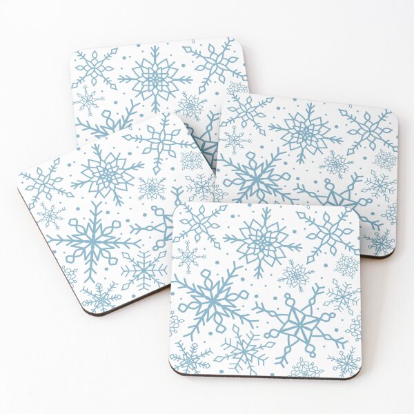 Item preview, Ice Blue Snowflake Pattern Version 2 designed and sold by seasprayart.