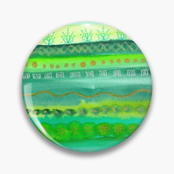 Artikelvorschau, Grüne Streifen mit Metallics entworfen und verkauft von MarcyBrennanArt.