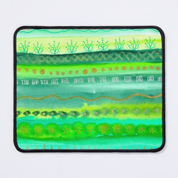 Item preview, Green Stripes with Metallics designed and sold by MarcyBrennanArt.