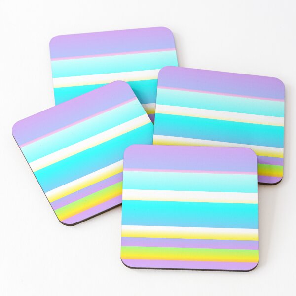 Item preview, Lilac turquoise yellow line pattern | Lilac turquoise yellow color combination designed and sold by lausn.
