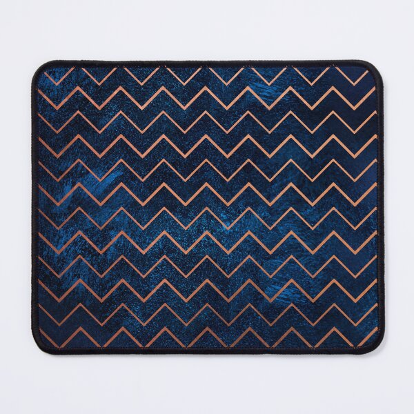 Item preview, Abstract Navy blue and copper geomerty designed and sold by zarifiqbal.