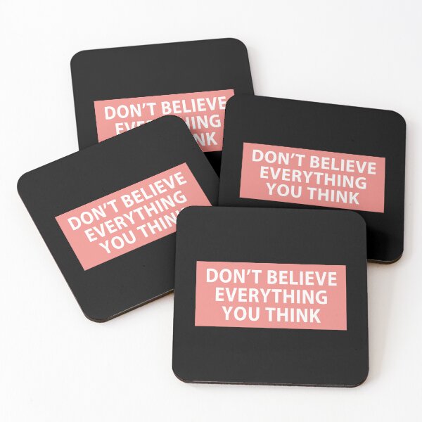 Item preview, Don’t Believe Everything You Think - Orange designed and sold by MOONINSPIRATION.