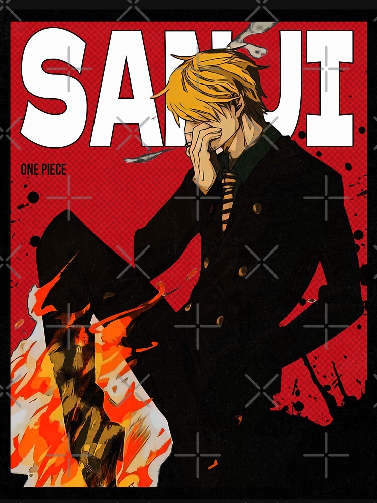 Disover Vinsmoke Sanji One Piece Red Comic Design | Active T-Shirt