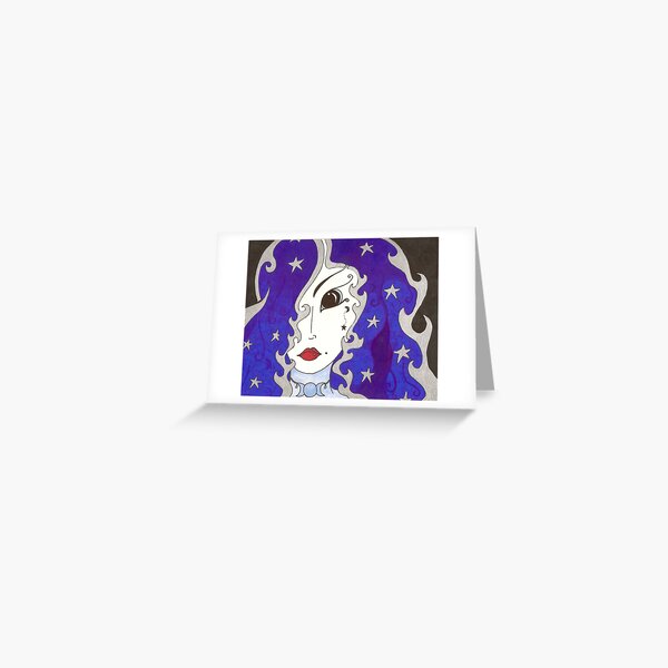 Selene, Goddess of the Moon Greeting Card
