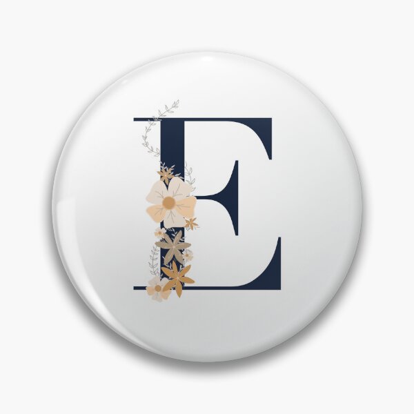 Item preview, Letter E monogram dark blue designed and sold by Bon-mots-jkd.