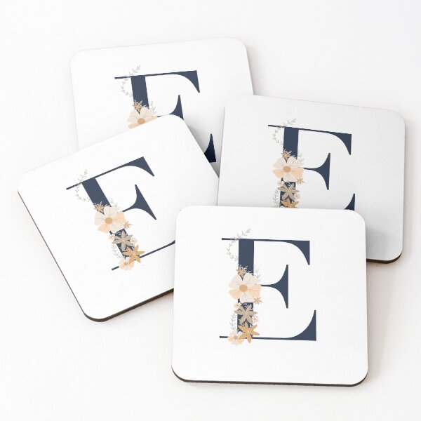 Item preview, Letter E monogram dark blue designed and sold by Bon-mots-jkd.