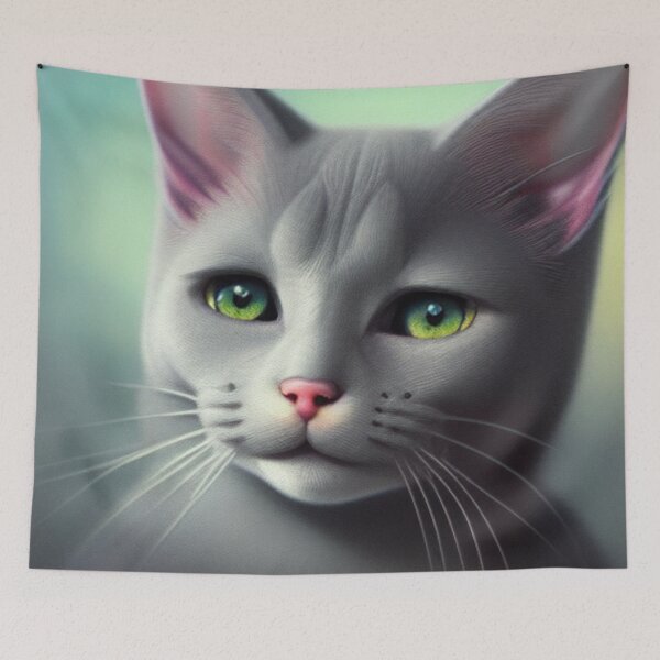 Item preview, Russian Blue - Expressive Cat Breeds designed and sold by ZenEverAI.