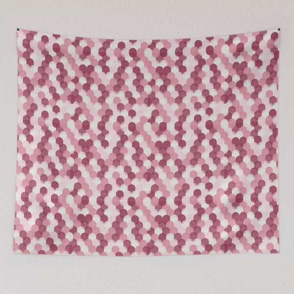 Item preview, Overlapped Circle Pattern Pink designed and sold by Seedelightful.