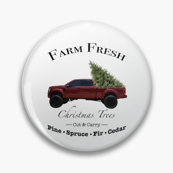 Item preview, Contemporary Red Truck Christmas Tree Farm designed and sold by BrittanyRathel.