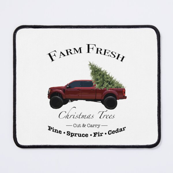Item preview, Contemporary Red Truck Christmas Tree Farm designed and sold by BrittanyRathel.
