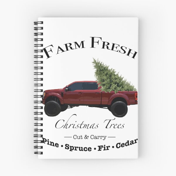 Item preview, Contemporary Red Truck Christmas Tree Farm designed and sold by BrittanyRathel.