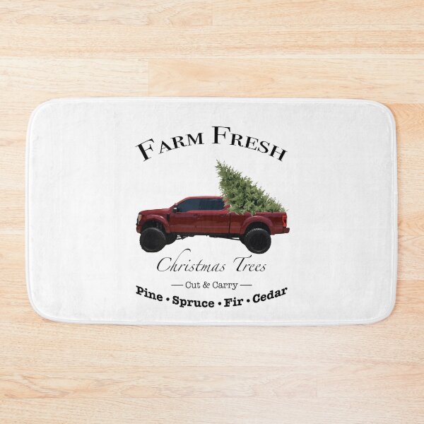 Item preview, Contemporary Red Truck Christmas Tree Farm designed and sold by BrittanyRathel.