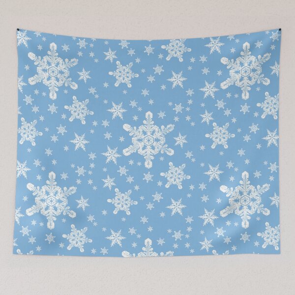 Item preview, Snowflakes in White + Blue 2 | Christmas, Chanukah, Holiday Gifts + Scrapbooks designed and sold by sparkpress.