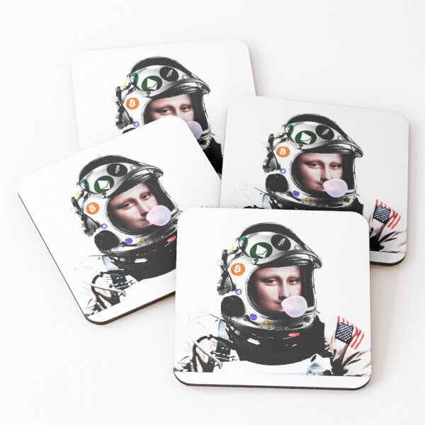 Item preview, Crypto Astronaut Moon-a Lisa | bubble gum   designed and sold by spinolator.