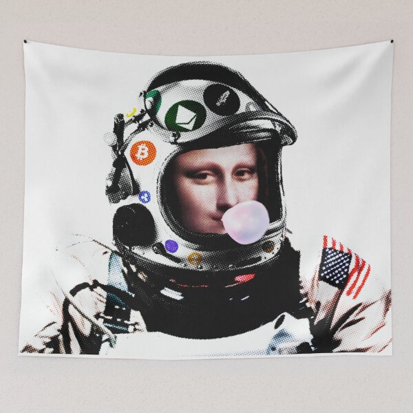 Item preview, Crypto Astronaut Moon-a Lisa | bubble gum   designed and sold by spinolator.
