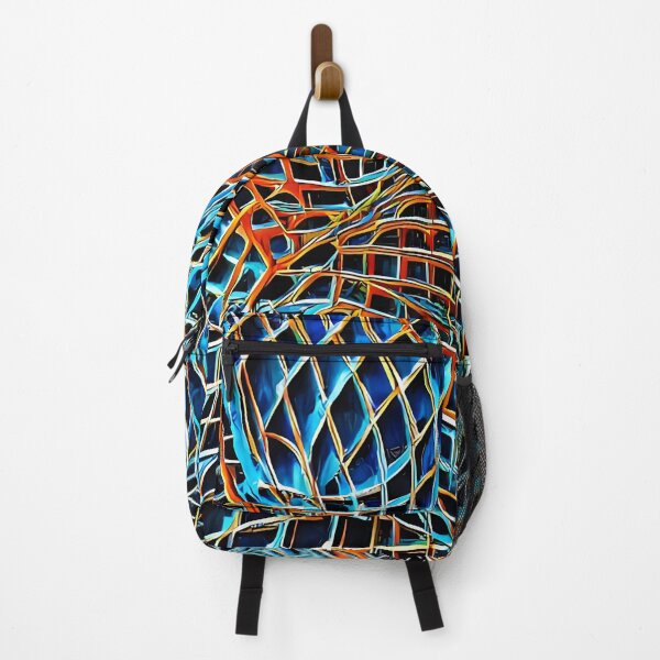 Item preview, Nepefagid Utelege - Abstract psychedelic blue and orange painting designed and sold by thecocotouchart.