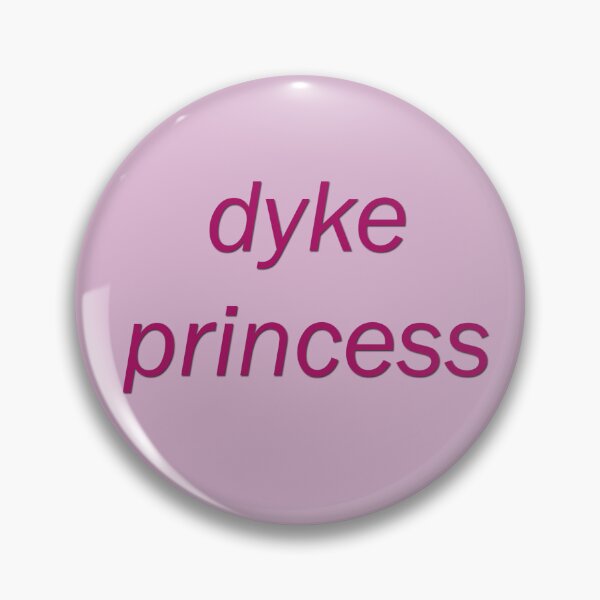 Item preview, VINTAGE PRIDE PIN - DYKE PRINCESS designed and sold by seren0.