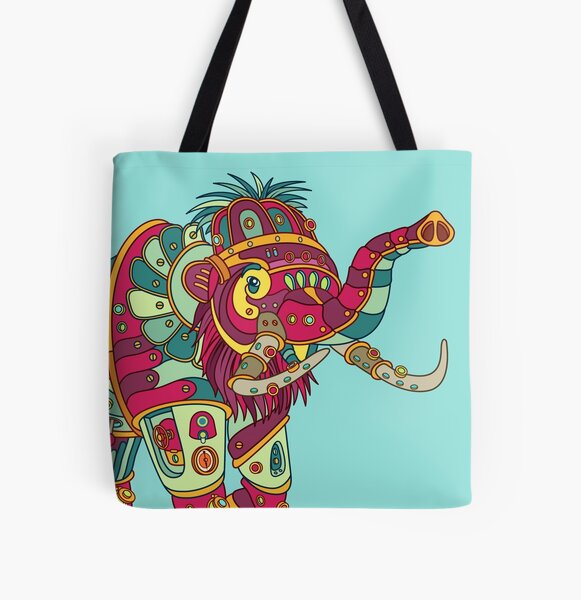 Mammoth, from the AlphaPod collection All Over Print Tote Bag