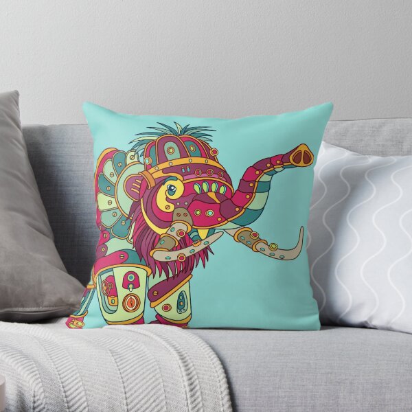Mammoth, from the AlphaPod collection Throw Pillow