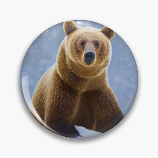 Item preview, Brown bear in snow designed and sold by ArtySaxon.