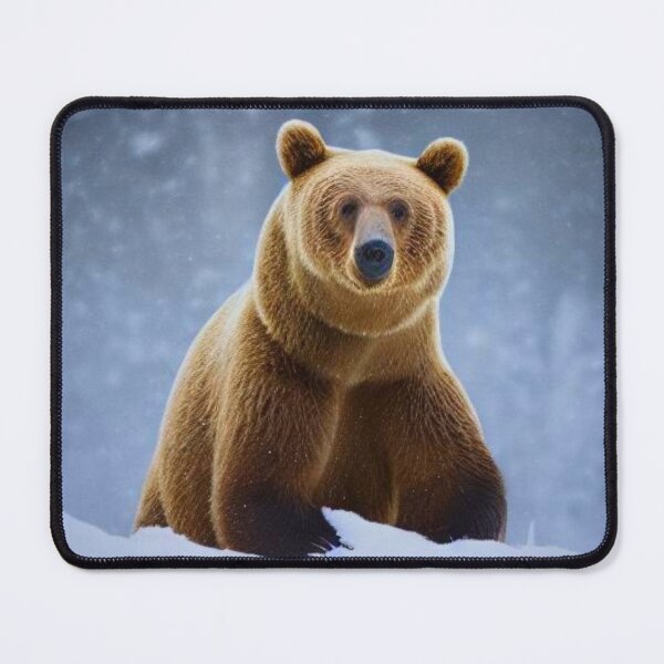 Item preview, Brown bear in snow designed and sold by ArtySaxon.