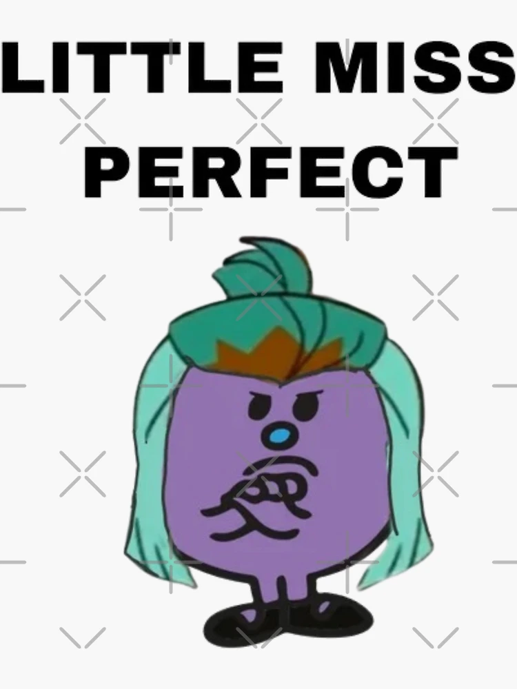 Little miss perfect Sticker for Sale by Handrixx