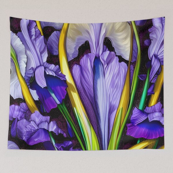 Item preview, An iris pattern designed and sold by Fungidelight.