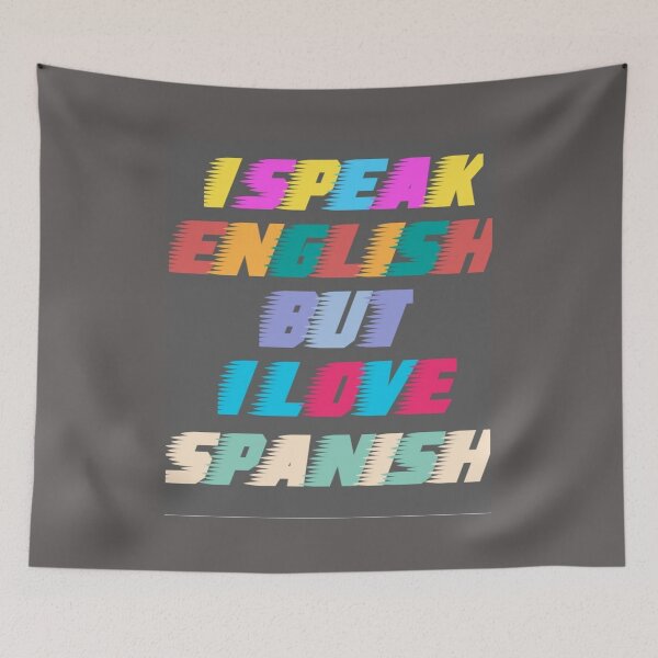 Item preview, i speak english but i love in spanish designed and sold by MrSameeraTop.