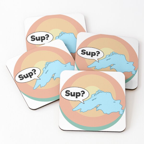 Item preview, Lake Superior "Sup?" designed and sold by GreatLakesVibes.