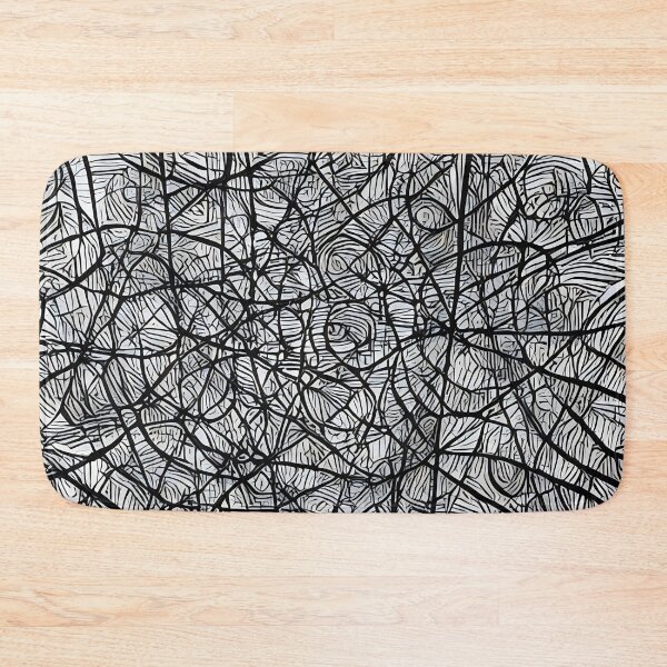 Item preview, Omojevo Tayusal Ab - Abstract psychedelic black and white painting designed and sold by thecocotouchart.