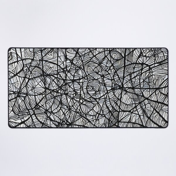 Item preview, Omojevo Tayusal Ab - Abstract psychedelic black and white painting designed and sold by thecocotouchart.