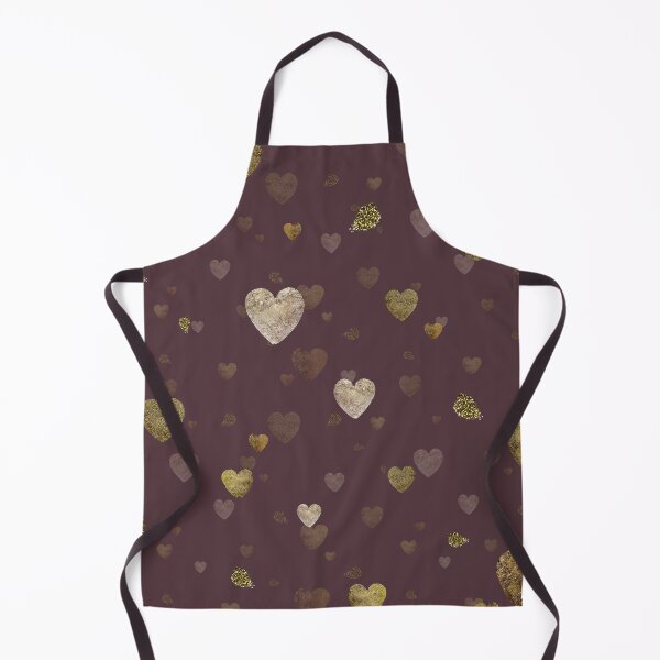 Artikelvorschau, Gold heart stroke pattern dusty burgund background entworfen und verkauft von Yana Mustafina | Boho Soulful Designs.