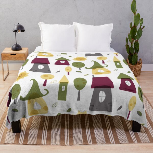 Item preview, whimsical House Pattern designed and sold by Seedelightful.