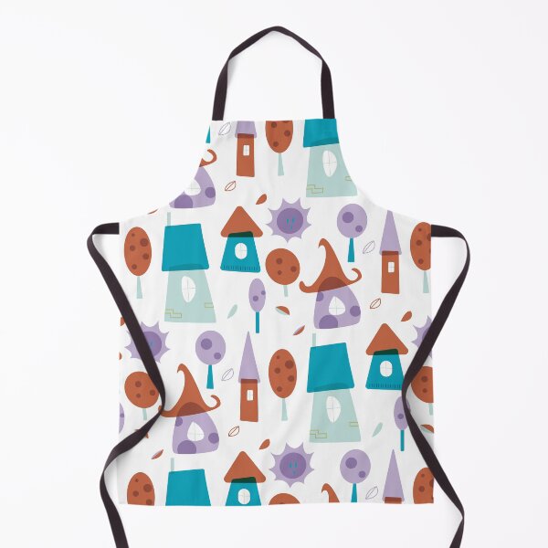 Item preview, whimsical House Pattern Purple designed and sold by Seedelightful.