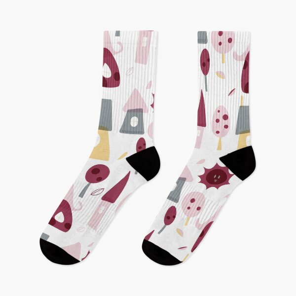 Item preview, whimsical House Pattern Pink designed and sold by Seedelightful.