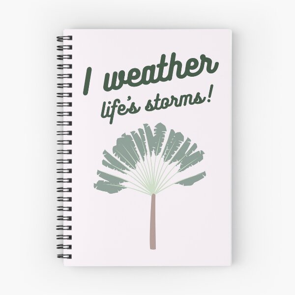 Item preview, Palm Tree Affirmation: I weather life's storms designed and sold by BohemiWANDERS.