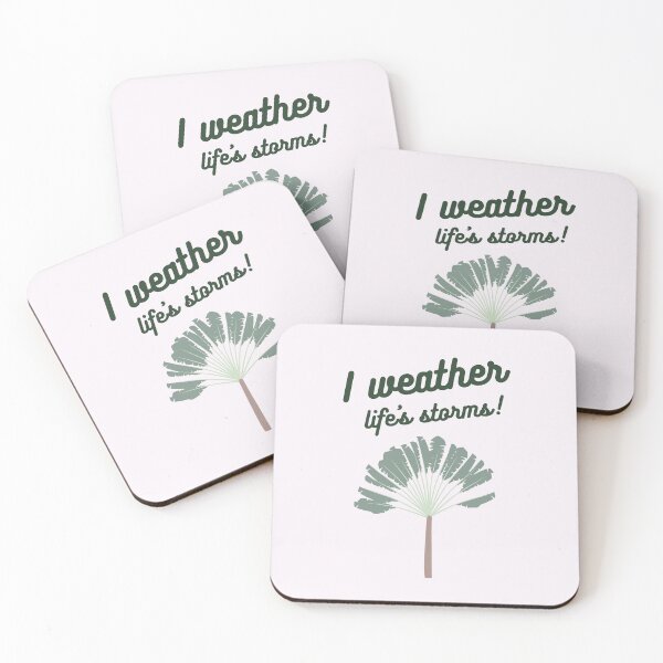 Item preview, Palm Tree Affirmation: I weather life's storms designed and sold by BohemiWANDERS.