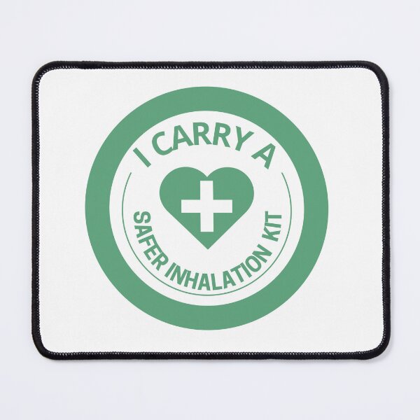 Item preview, I carry a safer inhalation kit designed and sold by ThoughtJumble.
