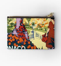Vintage Monaco Monte Carlo Vintage Poster Studio Pouch