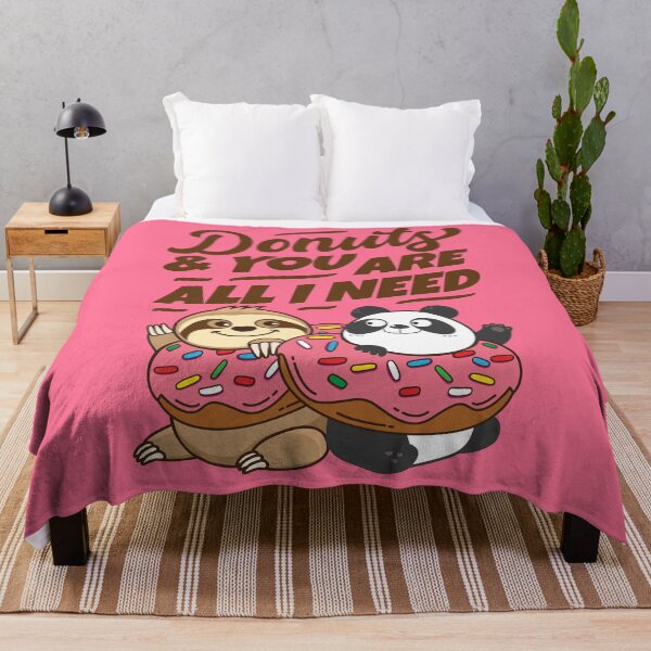Item preview, Sloth Panda - Donuts and You Are All I Need designed and sold by plushism.