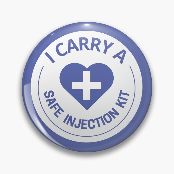 Item preview, I carry a safe injection kit designed and sold by ThoughtJumble.