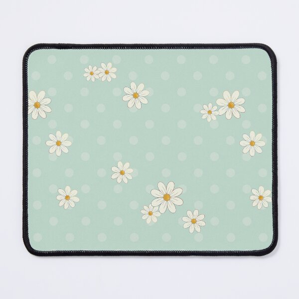 Item preview, Mint Green Polka Dots and Daisies designed and sold by Stacy Mitchell.