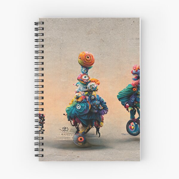 Artikelvorschau, Clowns auf Fahrrädern #5 entworfen und verkauft von MyArtonStuff.