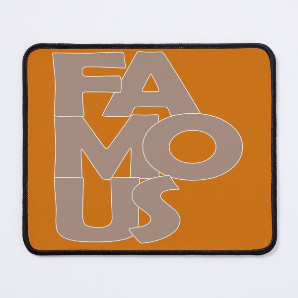 Item preview, Famous na cor bege bordas cinzas, formas arredondadas designed and sold by GirlaineSQ.