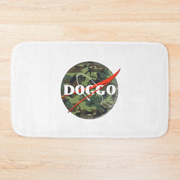 Item preview, Doggo, Nasa logo, Quality Logo, Camo Color with Rugged Grunge Texture, Guaranteed best gift for all dog lovers designed and sold by Galactic Fur Baby Federation.