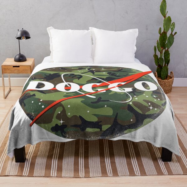 Item preview, Doggo, Nasa logo, Quality Logo, Camo Color with Rugged Grunge Texture, Guaranteed best gift for all dog lovers designed and sold by Galactic Fur Baby Federation.