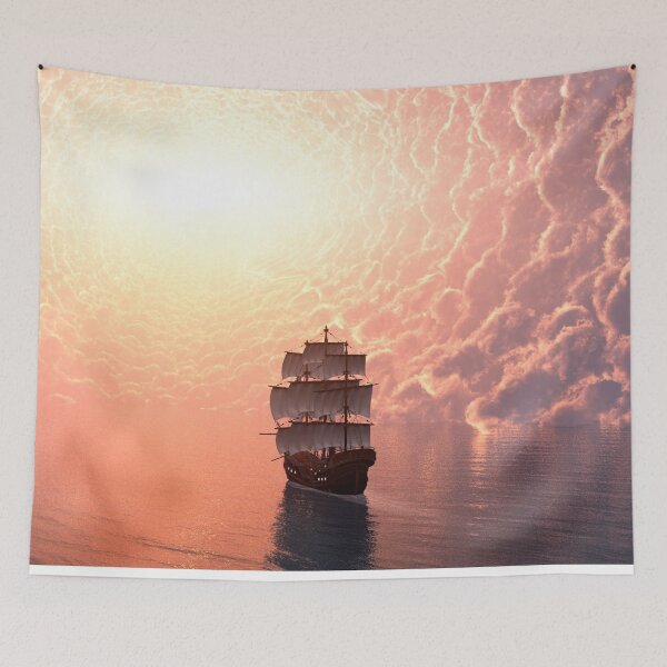 Item preview,   Panoramic,sailboat prints,sailboat wall art, boats art, retro art, travel, water art, nautical art, vintage sailboat, boat, sailing, ocean, nautical, boating designed and sold by eyesight4vision.